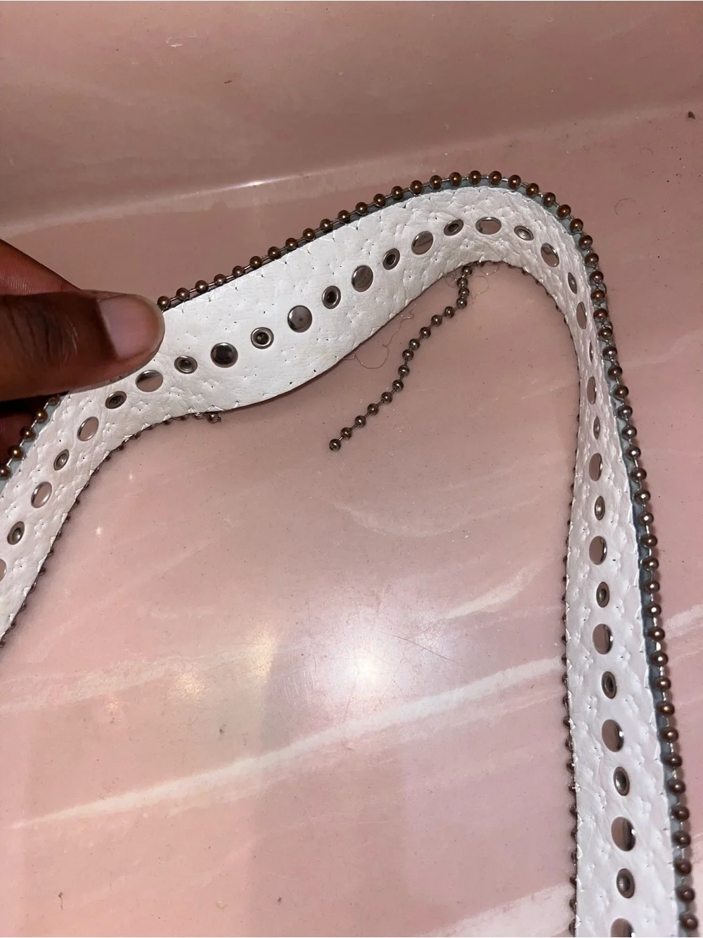 White Sparkle Rhinestone Western Belt - Women's Accessory